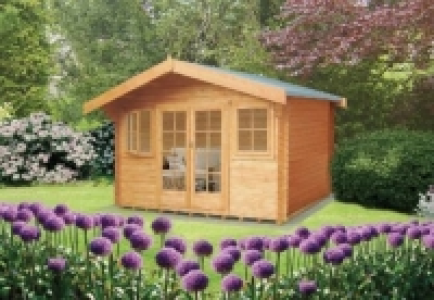 Wickes  Shire Clipstone 12 x 10ft Double Door Log Cabin