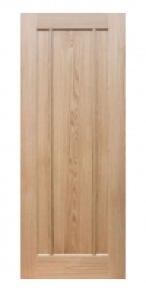 Wickes York Oak Veneer 3 Panel Pre Finished Internal Door -