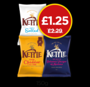 Kettle Crisps Lightly Salted, Sea Salt & Balsamic Vinegar, C