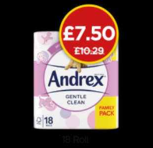 Andrex Gentle Clean Toilet Rolls £7.50