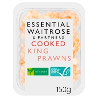 Waitrose  Essential Cooked King Prawns ASC