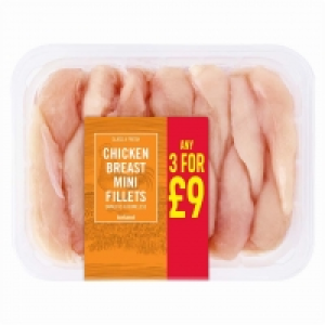 Iceland Class A Fresh Chicken Breast Mini Fillets Skinless a £3.25