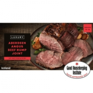 Iceland Luxury Aberdeen Angus Beef Rump Joint with Beef Drip £17.00