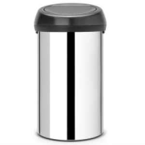 Brabantia 60L Touch Bin - Brilliant Steel With Black Lid £99.99