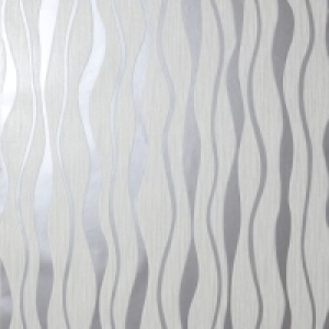 Arthouse Metallic Wave White & Silver Wallpaper 10.05m x 53c