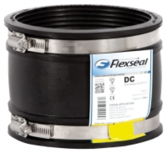 Flexseal PVC To PVC Flexible Drain Adaptor - Black £14.00