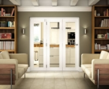 Wickes Belgrave White Fully Glazed Hardwood 1 Lite Internal
