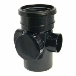 Wickes  FloPlast 110mm Soil Access Pipe - Black