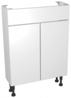 Wickes  Wickes Vienna White Compact Vanity Unit - 600 x 735mm