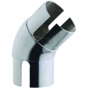 Wickes Handrail 135 Degree Elbow - Chrome