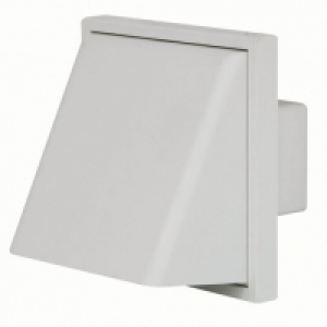 Manrose PVC External Cowled Vent - White 101.6mm &pound;4.00