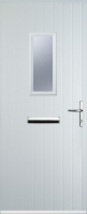 Euramax 1 Square Left Hand White Composite Door - 920 x 2100