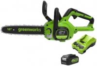 Wickes  Greenworks Cordless Brushless Chainsaw 24V with 4Ah Battery 