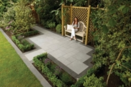 Marshalls Granite Eclipse Textured Dark Paving Slab - Sample