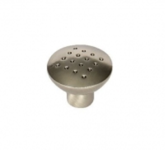 Wickes Dimple Door Knob - Brushed Nickel 32mm Pack of 6