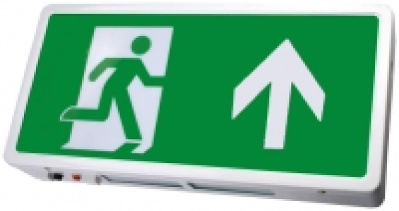 Ambient Lighting Exit Box LED - Maintained C/W Up Arrow Lege