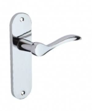 Wickes  Wickes Elda Latch Door Handle - Polished Chrome 1 Pair