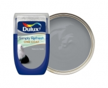 Dulux Simply Refresh One Coat Paint - Natural Slate Tester P