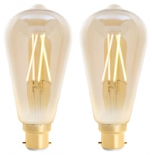 4lite WiZ Connected LED SMART B22 Filament Light Bulbs - Amb £30.00