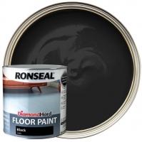 Wickes  Ronseal Diamond Hard Floor Paint - Satin Black 2.5L
