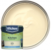 Wickes  Wickes Cream - No. 305 Kitchen Matt Emulsion Paint - 2.5L