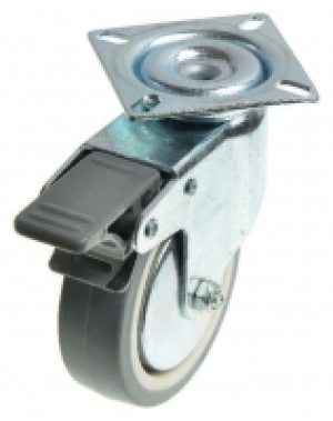 Wickes Heavy Duty Castor Wheel Swivel Plate with Brakes - 75