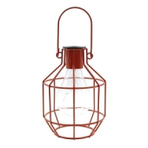 House Beautiful Firefly Solar Powered Caged Lantern £6.95