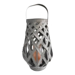 Solar Grey Rattan Lantern Large £25.00
