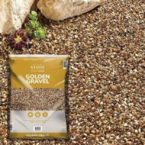 Stylish Stone Golden Gravel - Large Pack - 19kg £7.50