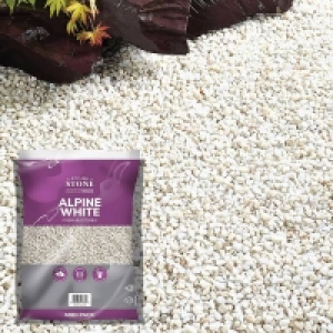 Stylish Stone Premium Alpine White Chippings - Midi Pack - 9 £7.50