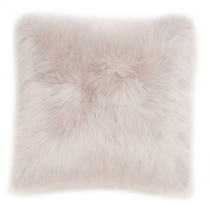 Faux Fur Cushion - 50cm - Silver £5.40