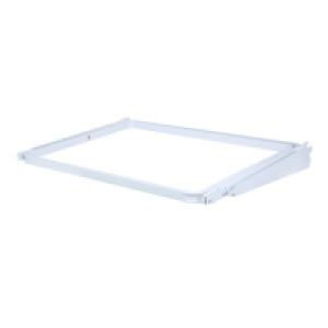 Homebase Steel Sliding Basket Frame - White