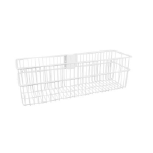 Steel Large Storage Basket - White