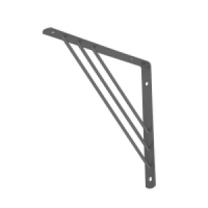 Steel Tri Bracket - Charcoal - 195x195mm