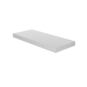 Mdf Floating Shelf - White Gloss - 600 x 240 x 38mm