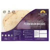 Morrisons  The Clay-Oven Bakery Plain Naan Bread