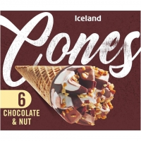 Iceland  Iceland 6 Chocolate and Nut Cones 372g
