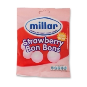 Poundstretcher  MILLAR STRAWBERRY BON BONS 150g