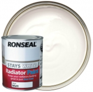 Wickes  Ronseal Stays White Radiator Paint White Matt 750ml