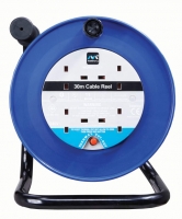 Wickes  Masterplug 4 Socket Thermal Cut-out Open Cable Reel - Blue 3