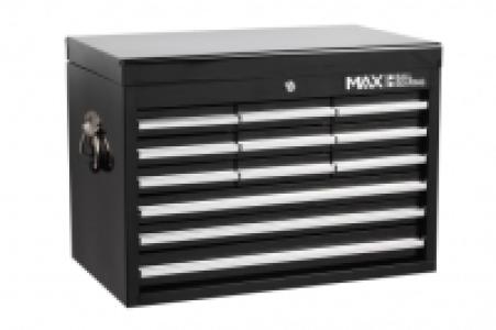 Hilka Professional 12 Drawer Large Capacity Tool Chest - Bla