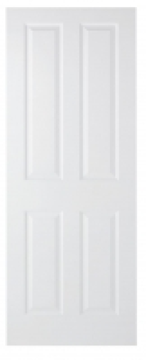 Wickes Chester White Grained Moulded Fully Finished 4 Panel