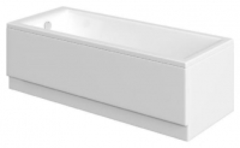 Wickes  Wickes Camisa Sloped Back Single Ended Straight Bath - 1700 