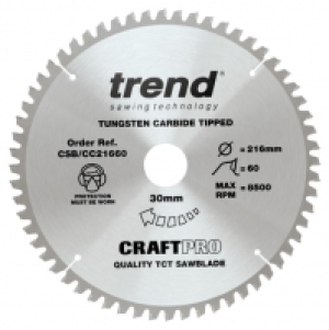 Trend CSB/CC21660 60 Teeth Extra Fine Cut Craft Mitre Saw Bl