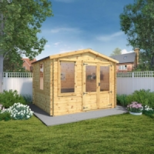 Mercia 3.3 x 3m 19mm Log Thickness Log Cabin with Assembly £2,600.00