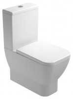 Wickes  Wickes Emma Easy Clean Close Coupled Toilet Pan, Cistern & S