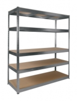 Wickes  Rb Boss 5 Tier Wood Shelving Kit Galvanised - 1800 x 1600 x 