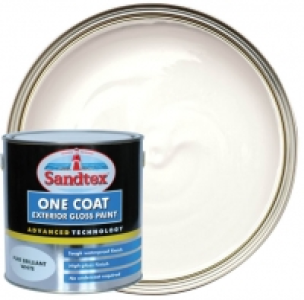 Wickes  Sandtex One Coat Exterior Gloss Paint - Pure Brilliant White