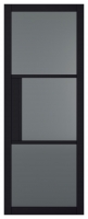 Wickes  LPD Internal Tribeca Glazed Tinted Primed Plus Black Door 68