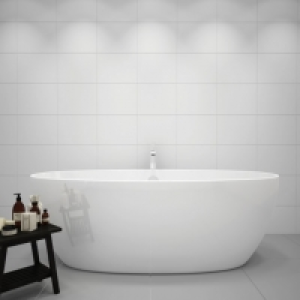 Wickes  Wickes White Gloss Ceramic Wall Tile - 360 x 275mm